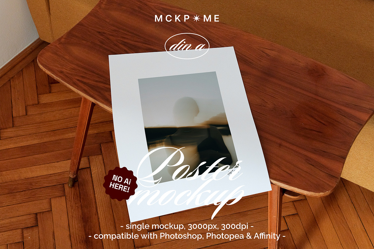 DinA Art Print clean interior mockup, a Merchandise Mockup by MCKP*ME (Photo 1 of 3)