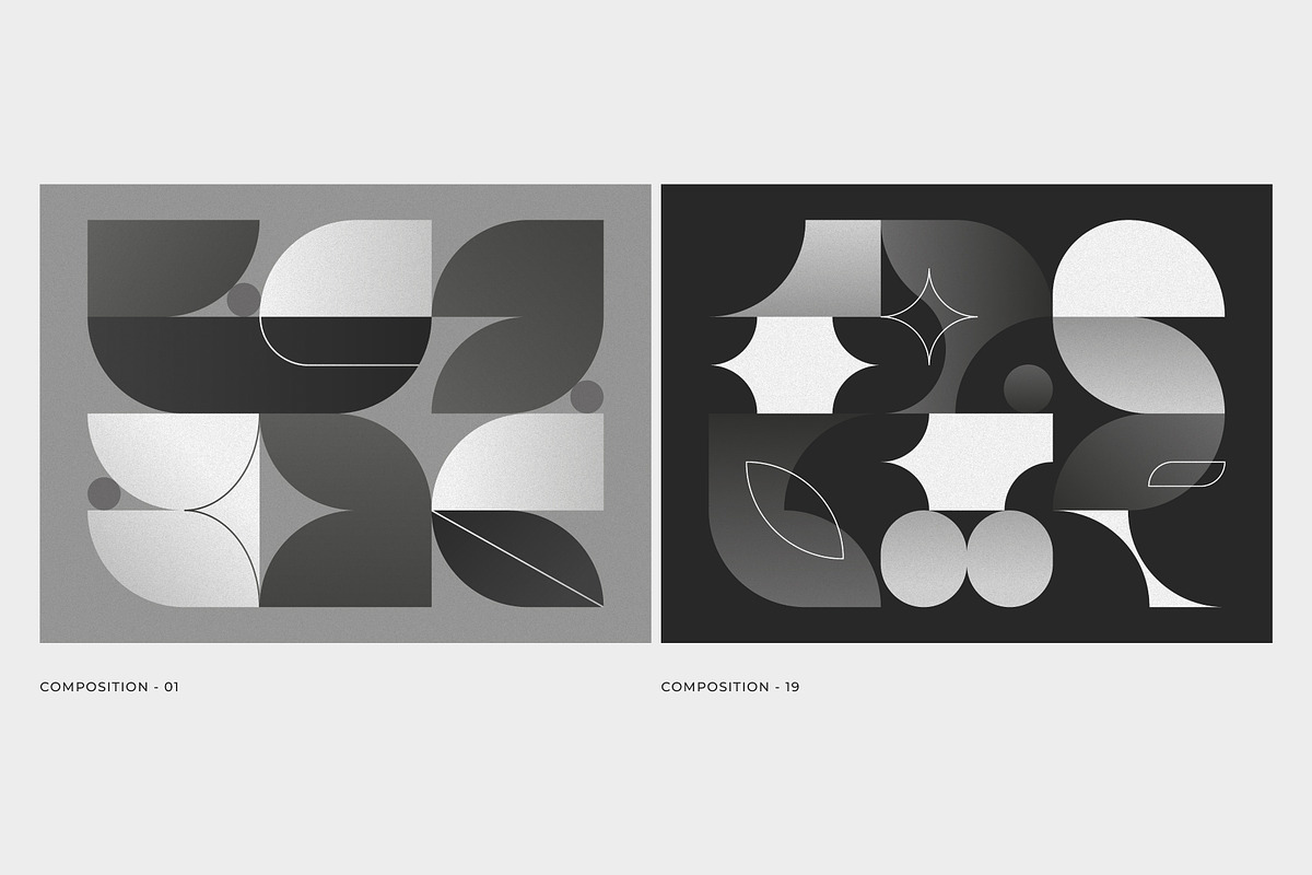 Geoshade – Monochrome Geometry, a Background Graphic by Léo Alexandre (Photo 8 of 11)