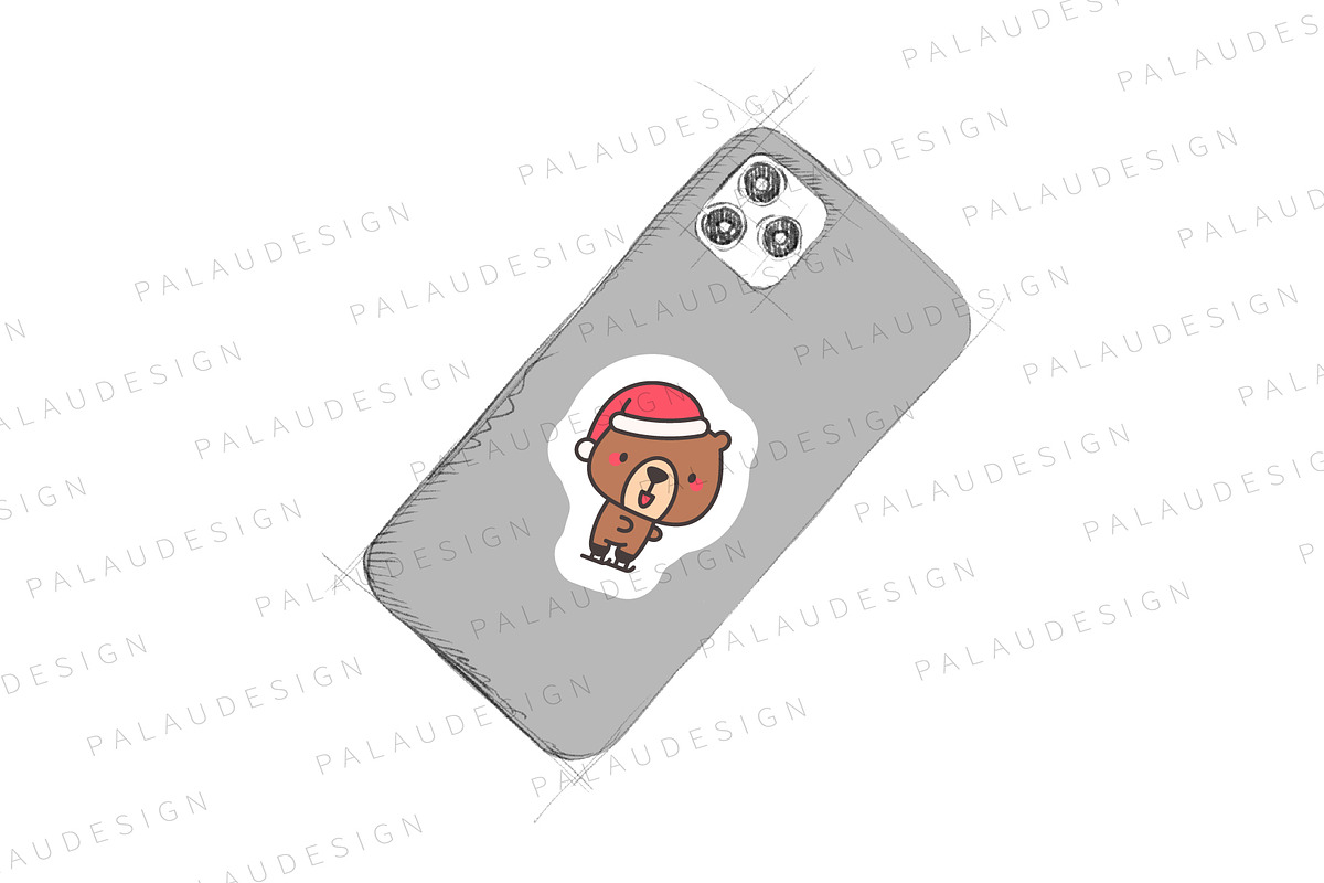 Cute Kawaii Animals Christmas, an Animal Illustration by Palau (Photo 6 of 12)