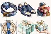 Happy Father's Day Clipart Bundle, a Seasonal Illustration by Design Scotch (Thumbnail 3 of 8)