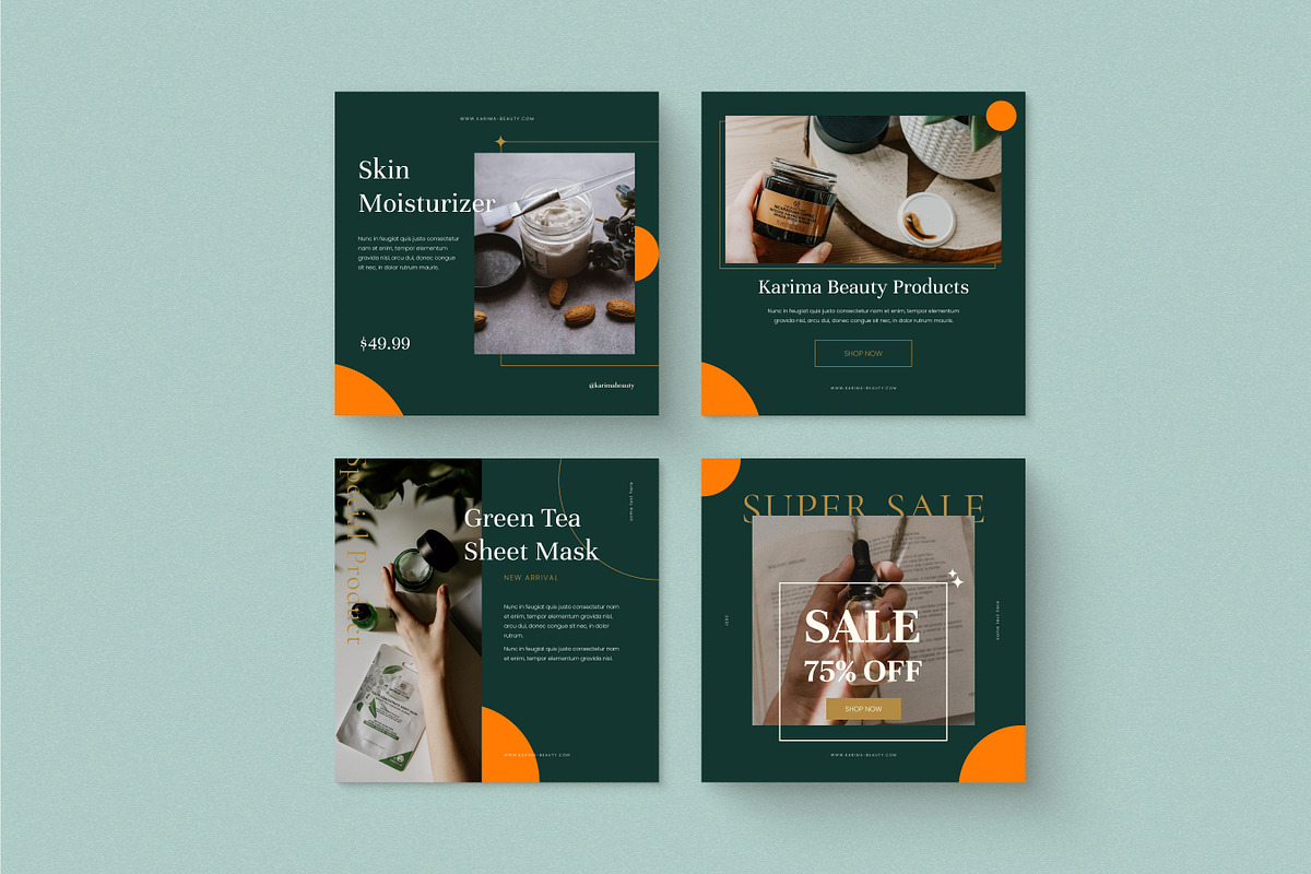 Beauty Product Instagram Template, a Social Media Template by prajapixels (Photo 3 of 4)