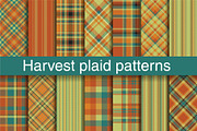 #14 Harvest Plaid Patterns EPS + JPG, a Pattern Graphic by Plaid4You (Thumbnail 1 of 4)