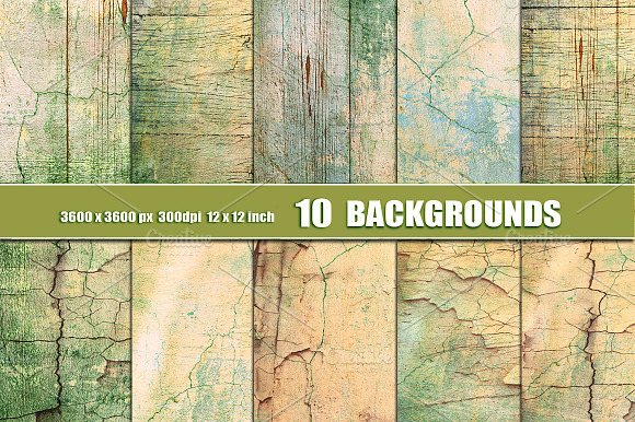 Shabby Painted Wood Wall Texture