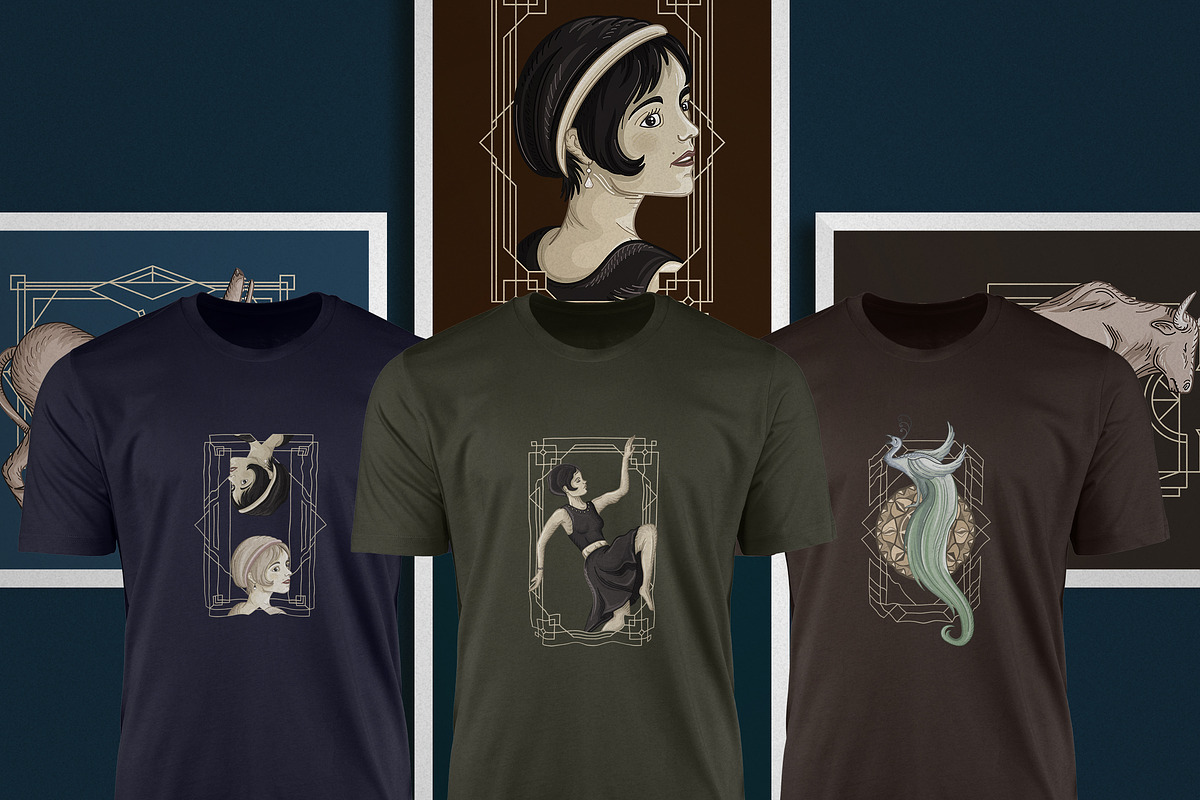 Art Deco Collection - Fonts, Vectors, a Serif Font by VP Fonts (Photo 10 of 23)