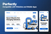 Electric Car 3D Icon Pack, an Object 3D Model by Haps Space (Thumbnail 3 of 4)