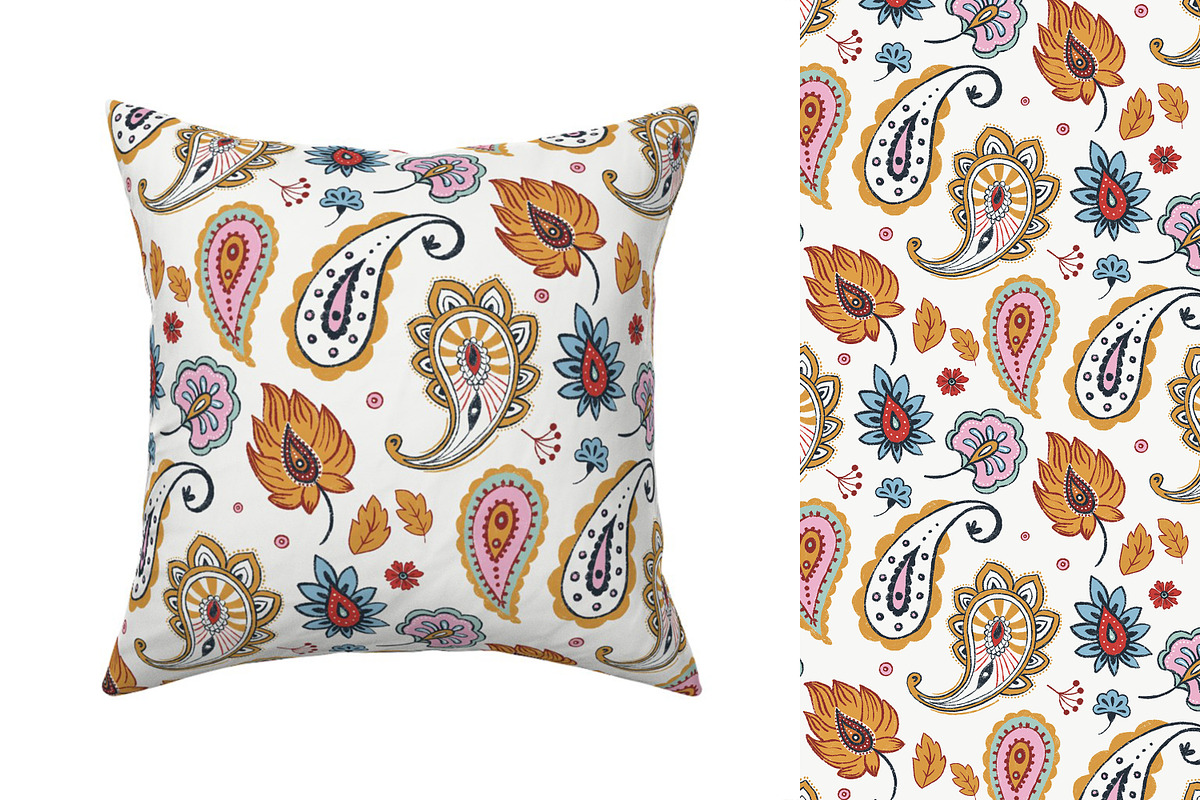 Paisley hand drawn seamless pattern, a Pattern Graphic by Naty Art (Photo 6 of 6)