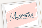 Monowow Procreate Lettering Brush, a Brush Add-On by The Ampersand Shop (Thumbnail 1 of 2)