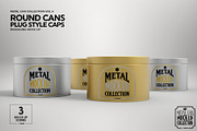 Round Cans Plug Metal Cap Mockup, a Cups & Container Mockup by INCDesign (Thumbnail 6 of 11)
