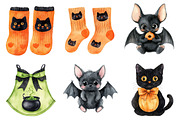 Cute Halloween Clipart, a Seasonal Illustration by CitraGraphics (Thumbnail 3 of 6)