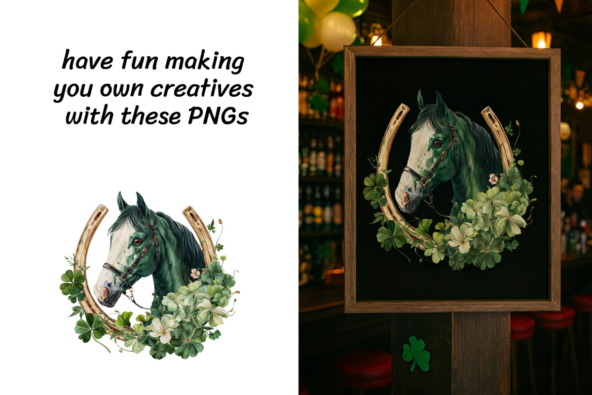 Watercolor St Patrick’s Day Clipart, a Seasonal Illustration by InkyQueenArt (Photo 3 of 5)