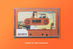 One Cassette Tape Mockup