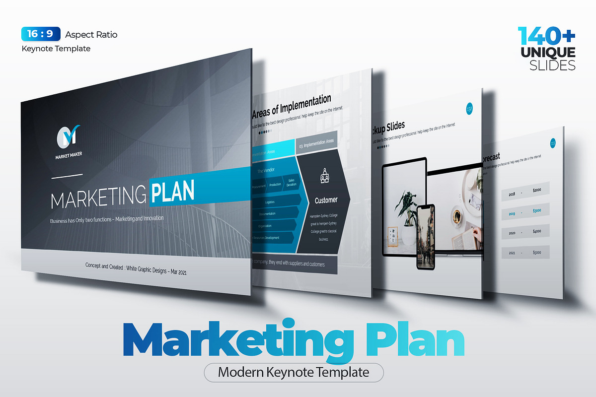 Marketing Plan Keynote Template, a Presentation Template by WhiteGraphic (Photo 22 of 22)