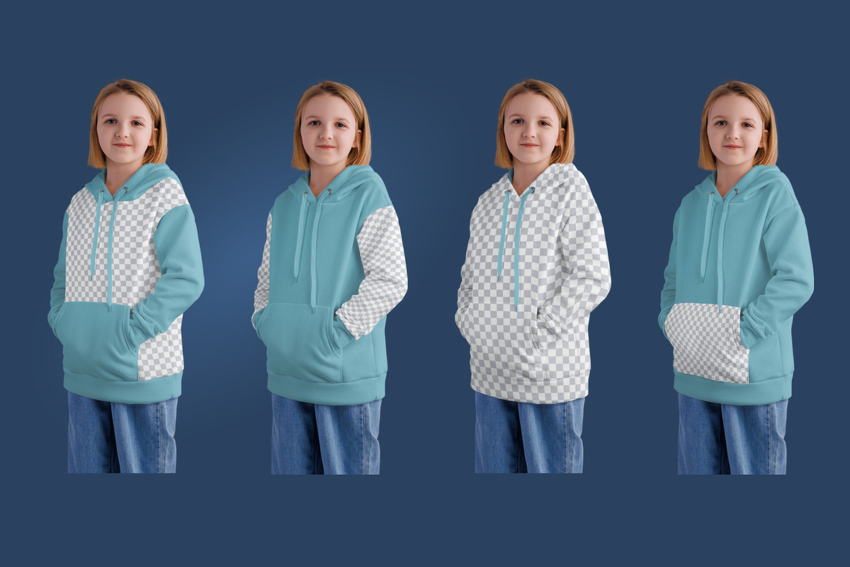 3 Mockups of a Children's Hoodie, a Hoody Mockup by Grow Design Craft Studio (Photo 5 of 7)