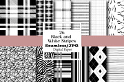Black and White Stripes Paper, a Pattern Graphic by Wow Magic (Thumbnail 2 of 3)