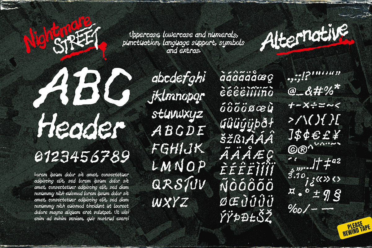 Nightmare Street - Halloween Font, a Font by Wingsart Studio (Photo 5 of 16)