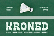 Kroned - Sports Slab Serif Font, a Slab Serif Font by Iqsiart Studio (Thumbnail 1 of 8)