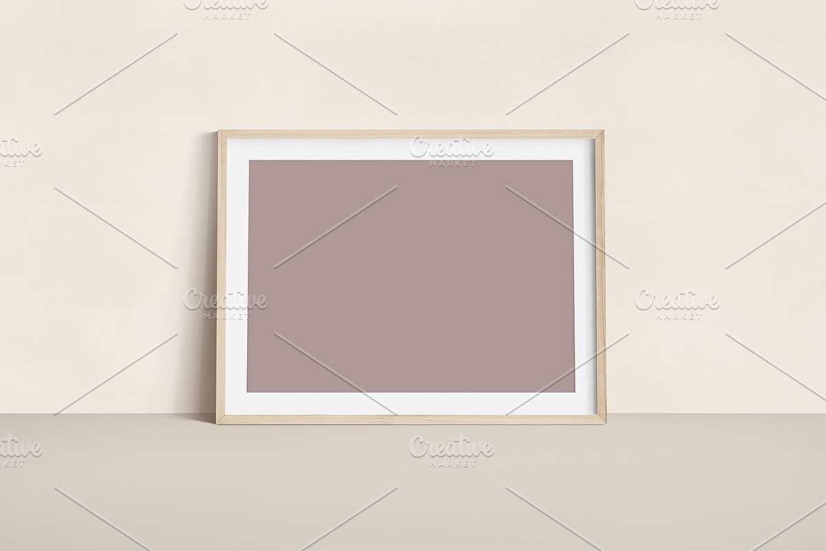Landscape Wood Frame Leaning Mockup, a Product Mockup by OakstoneCreative (Photo 3 of 5)