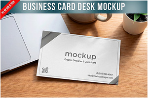 Business Card Desk PSD, a Product Mockup by Bruno's Shop