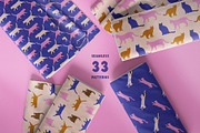 Flat Cat Modern Patterns, a Pattern Graphic by Tiger and Flower (Thumbnail 15 of 21)