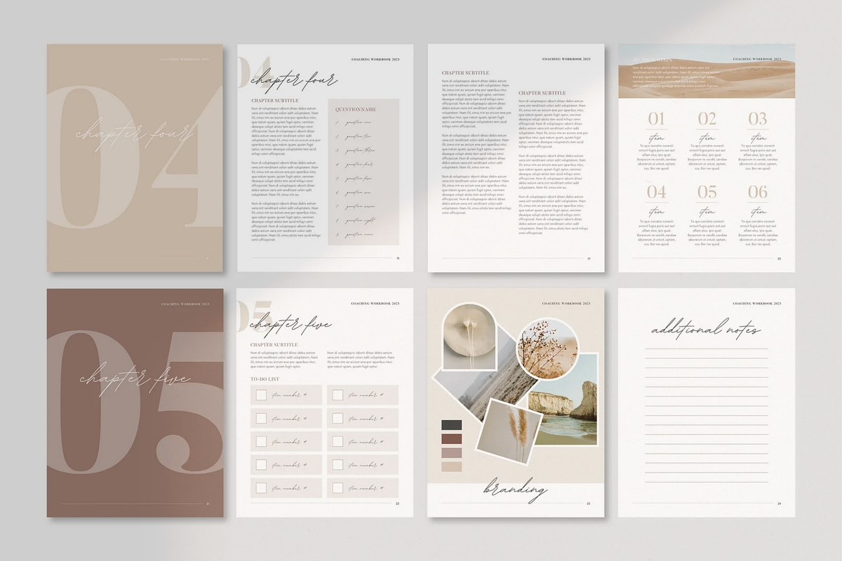 Minimalist Ebook Workbook Canva, a Marketing Template by frommakertomaker (Photo 4 of 8)