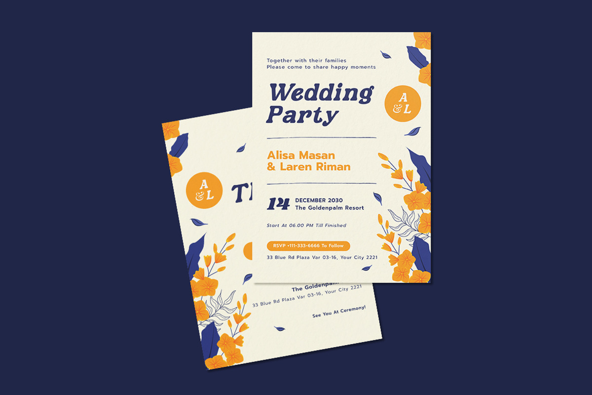 Botaniens Wedding Invitation, an Invitation Template by iDoodle Studio (Photo 2 of 4)