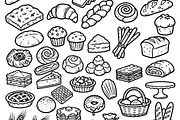 French bakery bread doodles, hand, an Object Illustration by Voodz_shop (Thumbnail 2 of 3)