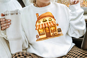 Little Town Winter Compositions PNG, an Illustration by Sublimation Artist (Thumbnail 4 of 6)