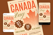 Celebrate Canada Day Flyer Set, a Flyer Template by Annora Studio (Thumbnail 2 of 6)