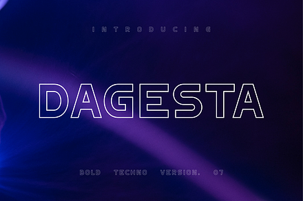 Dagesta Techno Sans 2 Style Font, a Sans Serif Font by Monoletter Studio