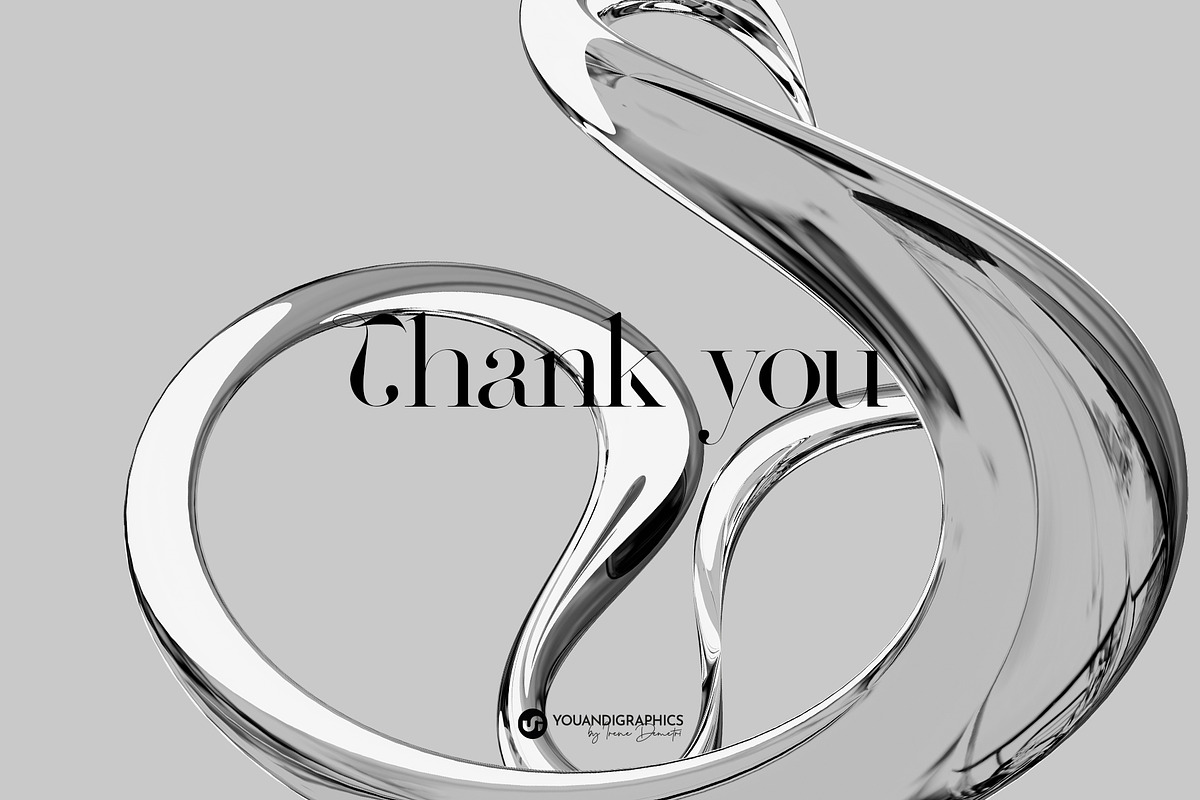 Liquid Chrome Abstract 3D Elements, an Object Graphic by Youandigraphics (Photo 13 of 13)