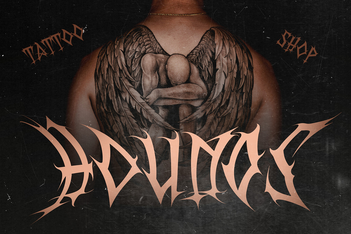 CS Wendigo – Black Metal Font, a Blackletter Font by Craft Supply Co. (Photo 6 of 8)