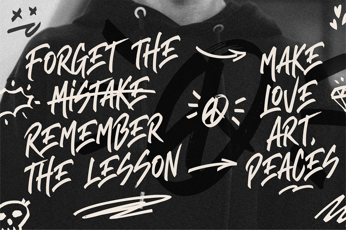 Resonance - Hand brushed With Extras, a Handwritten Font by Swandtype (Photo 12 of 12)