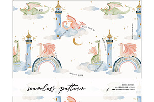 Dragon Nest Clouds Fantasy pattern