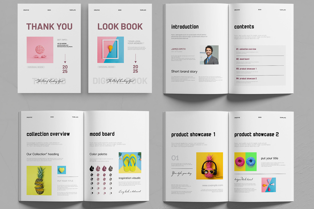 Fashion and Style Look Book Template, a Brochure Template by MightyDesign (Photo 2 of 6)