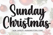 Sunday Christmas | Script Font, a Handwritten Font by Scratchones (Thumbnail 1 of 8)