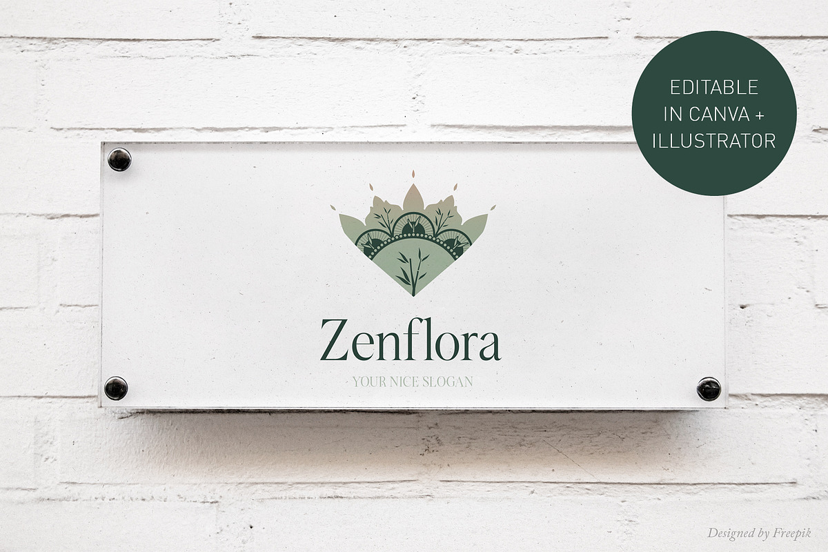 Zen Logo Template | Canva & AI preview 2