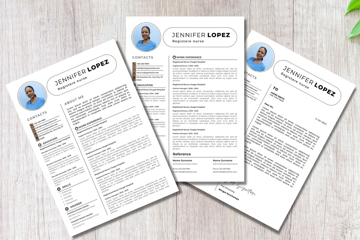 registered nurse resume template, a Resume Template by iloveTemplate (Photo 2 of 3)