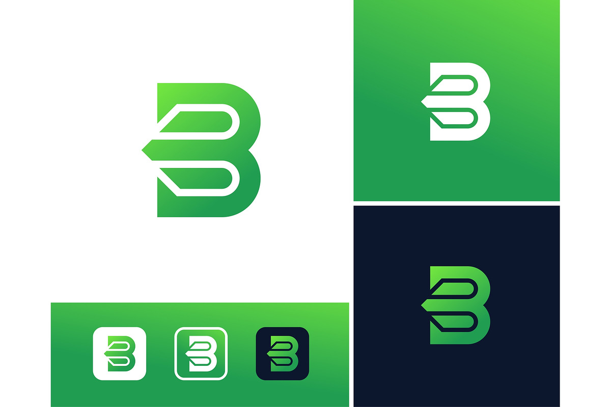 Letter B Modern Logo, a Branding & Logo Template by ika trisiana