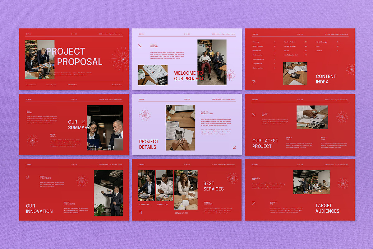 Modern Project Proposal Google Slide, a Presentation Template by graphicook