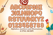 Princess alphabet clipart bundle, a Transportation Illustration by LoLoArt (Thumbnail 1 of 3)