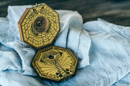 Details of the old compas stock photo containing compas and compass