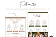 Canva Photography Pricing Guide, a Flyer Template by Sweet Little Muse (Thumbnail 3 of 4)