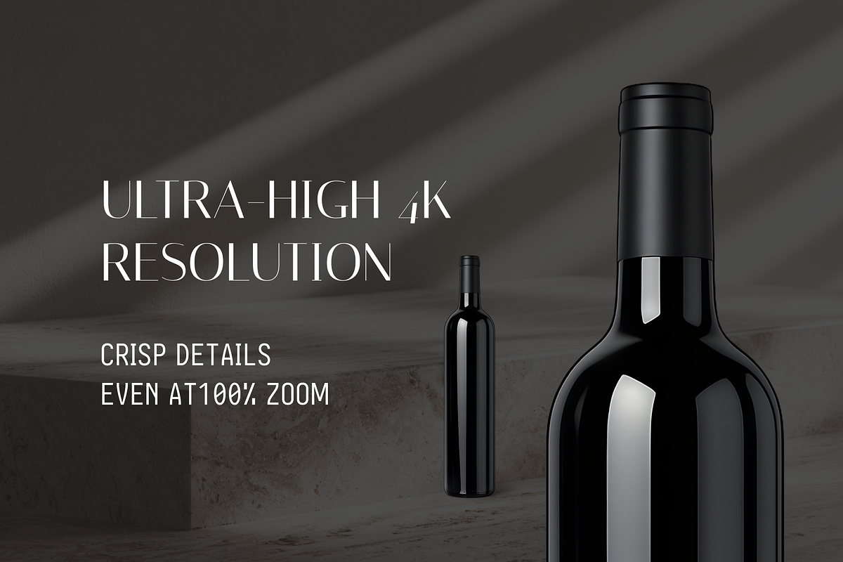 Beverage & Glass Bottle Mockup Pack, a Packaging Mockup by Threestudio (Photo 2 of 3)