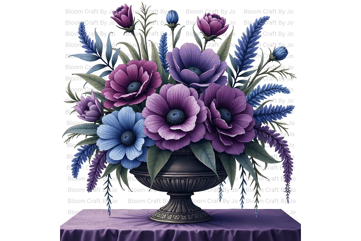 Potted Gothic Plants, a Decorative Illustration by Bloom Craft Creations (Photo 11 of 12)
