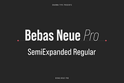 Bebas Neue Pro - SmE Regular, a Sans Serif Font by Dharma Type (Thumbnail 1 of 13)