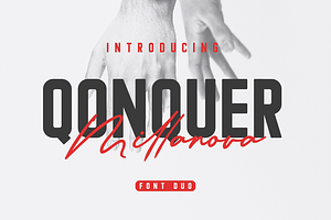 Qonquer Millanova - Script Font Duo