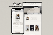 4Page Minimal Canva Website Template, a Landing Page Template by Marcia B Studio (Thumbnail 1 of 7)