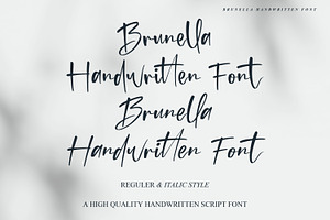 Brunella - Handwritten Font