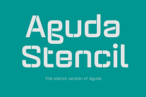 Aguda Stencil Font Family