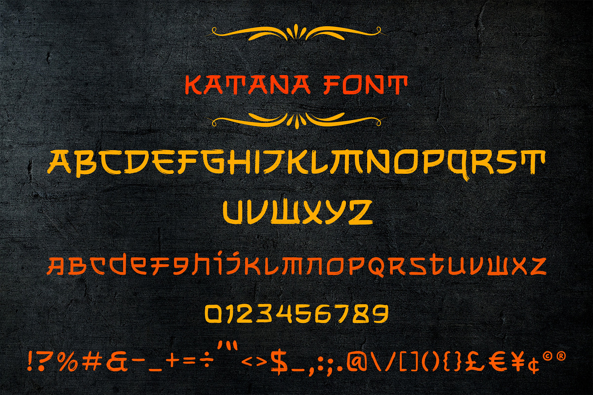 Katana - Elegant Japanese Samurai, a Handwritten Font by OWPictures (Photo 11 of 11)